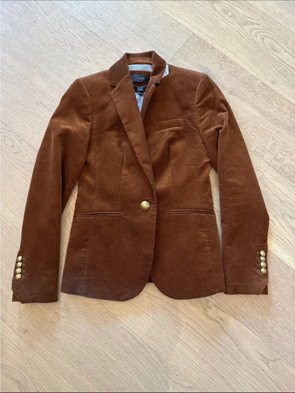 NWT Women’s J Crew Brown Corduroy Blazer Jacket